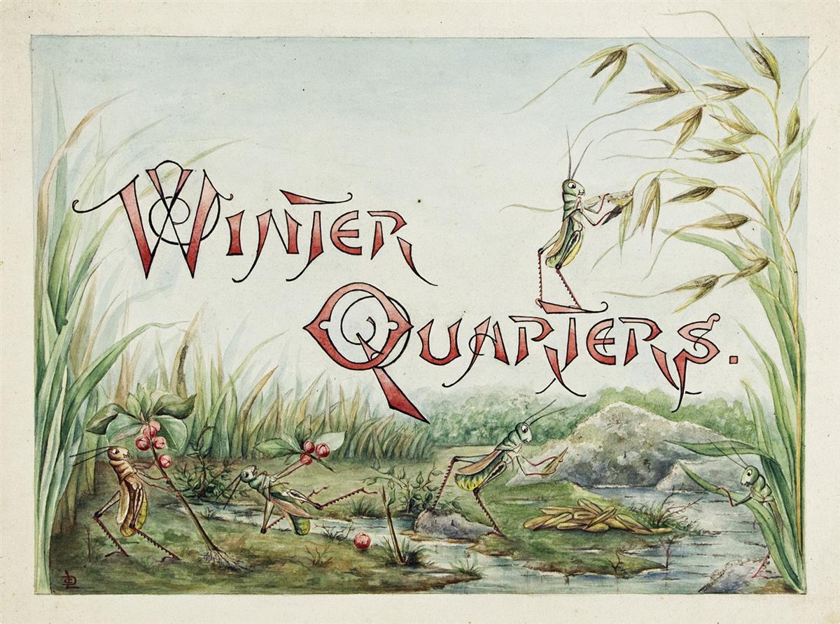 LILLIAN C. DAVIDS. Doings of the Grasshoppers. Winter Quarters. [CHILDRENS / INSECTS]
